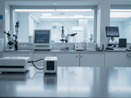 电导率测试仪，精密测量设备，数字显示屏，实验室工作台